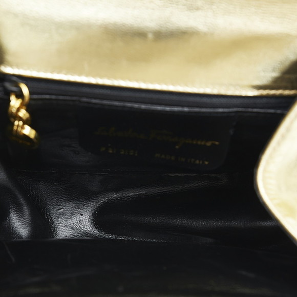 SALVATORE FERRAGAMO Gancini Shoulder Bag P213151 Gold Leather Ladies - Picture 5 of 8